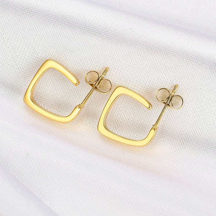 Elegant Women's Square Titanium Earrings Earrings for Girlfriends | EaseWholesale 0