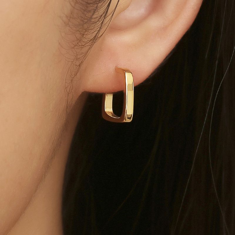Elegant Women's Square Titanium Earrings Earrings for Girlfriends | EaseWholesale 1
