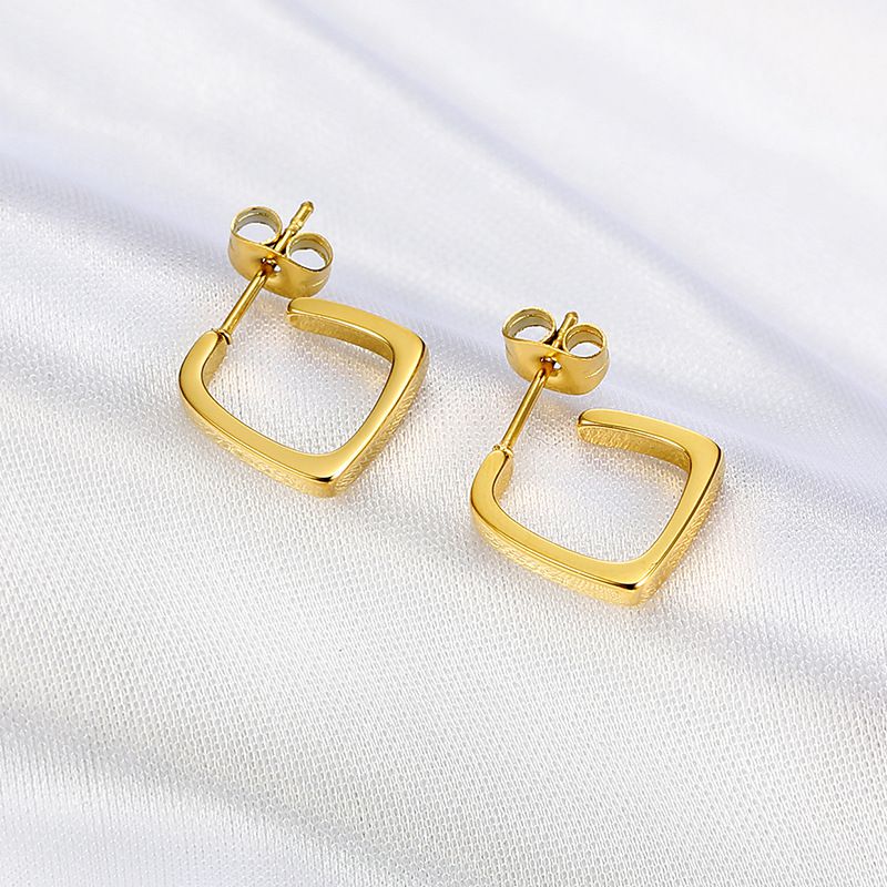 Elegant Women's Square Titanium Earrings Earrings for Girlfriends | EaseWholesale 3