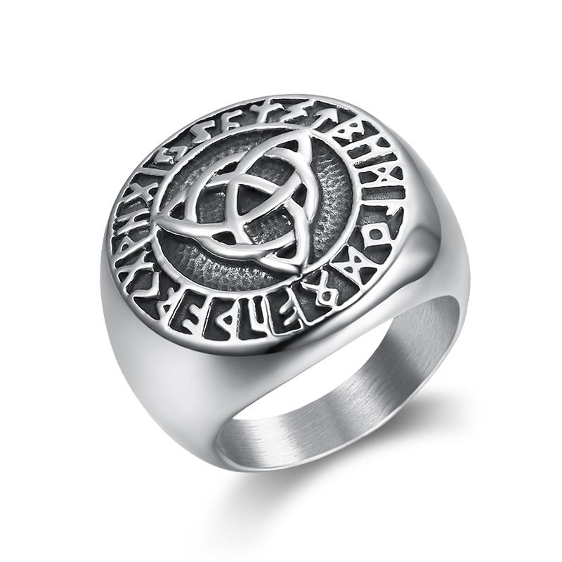 Wholesale Vintage Viking Men's Ring Celtic Stainless Steel Ring | EaseWholesale 0