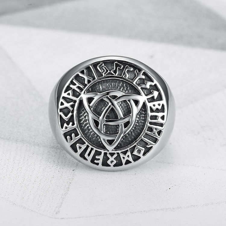 Wholesale Vintage Viking Men's Ring Celtic Stainless Steel Ring | EaseWholesale
