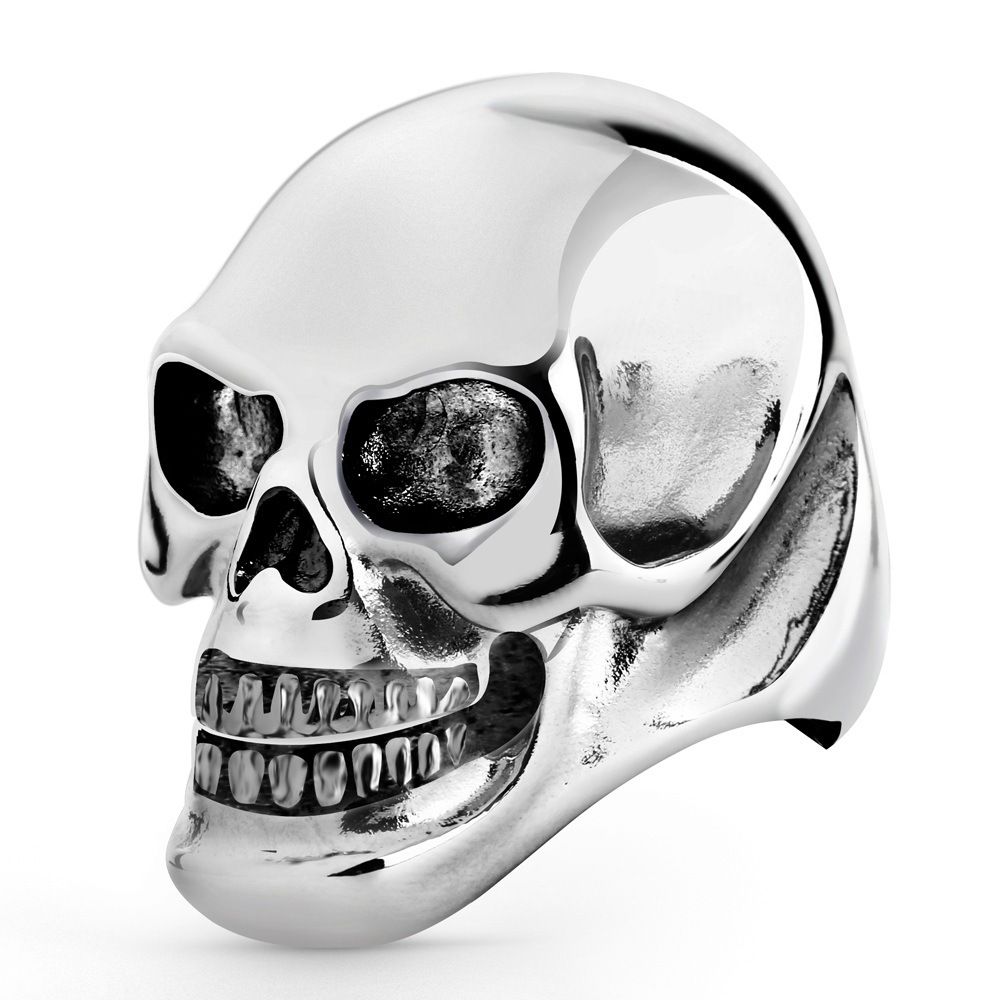 Vintage Punk Skull Ring Titanium Steel Men's Ring Wholesale | EaseWholesale 1 Vintage Punk Skull Ring Titanium Steel Men's Ring Wholesale | EaseWholesale 1