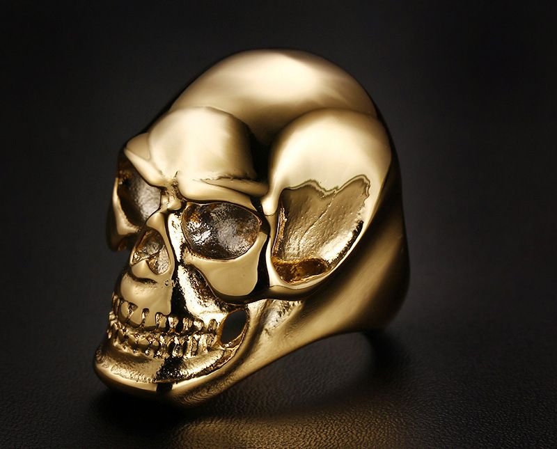 Vintage Punk Skull Ring Titanium Steel Men's Ring Wholesale | EaseWholesale 3 Vintage Punk Skull Ring Titanium Steel Men's Ring Wholesale | EaseWholesale 3