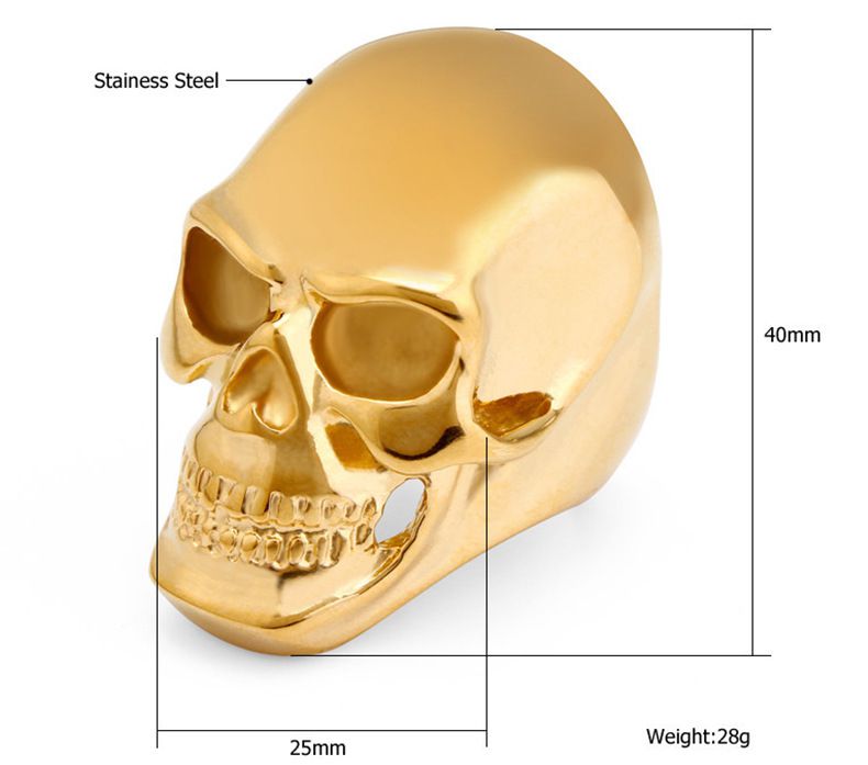 Vintage Punk Skull Ring Titanium Steel Men's Ring Wholesale | EaseWholesale 4 Vintage Punk Skull Ring Titanium Steel Men's Ring Wholesale | EaseWholesale 4