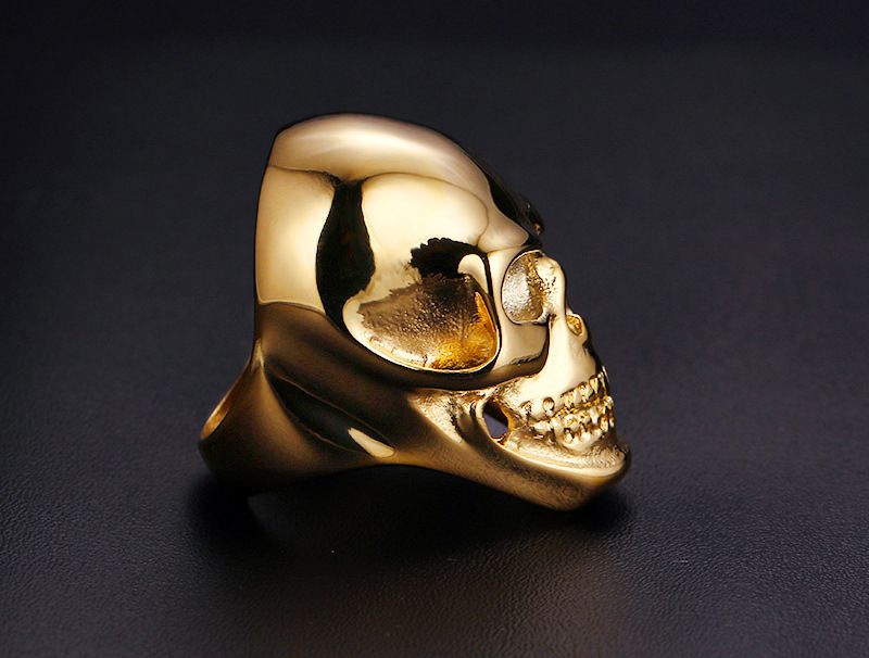 Vintage Punk Skull Ring Titanium Steel Men's Ring Wholesale | EaseWholesale 6 Vintage Punk Skull Ring Titanium Steel Men's Ring Wholesale | EaseWholesale 6