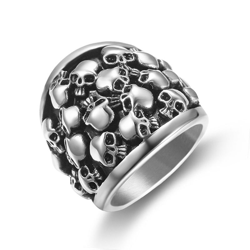 Men's Skull Ring Punk Titanium Rings Wholesale | EaseWholesale 0 Men's Skull Ring Punk Titanium Rings Wholesale | EaseWholesale 0
