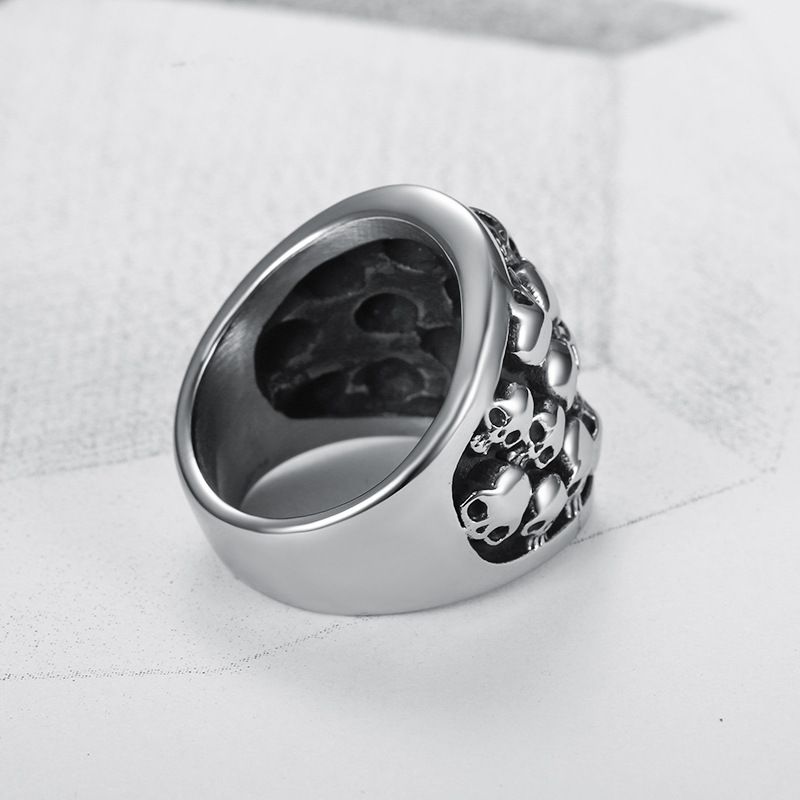 Men's Skull Ring Punk Titanium Rings Wholesale | EaseWholesale 1 Men's Skull Ring Punk Titanium Rings Wholesale | EaseWholesale 1