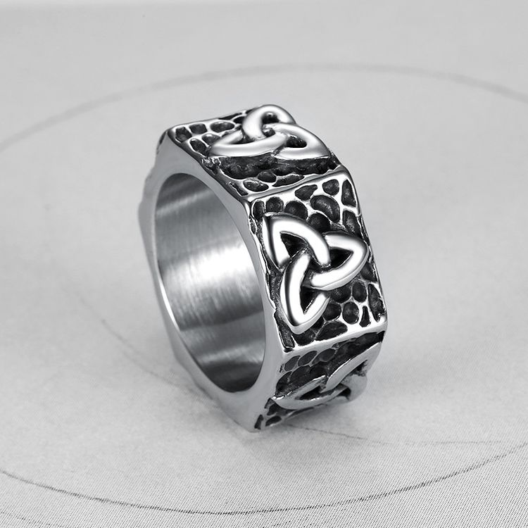Street Hip Hop British Ring Viking Titanium Steel Ring | EaseWholesale
