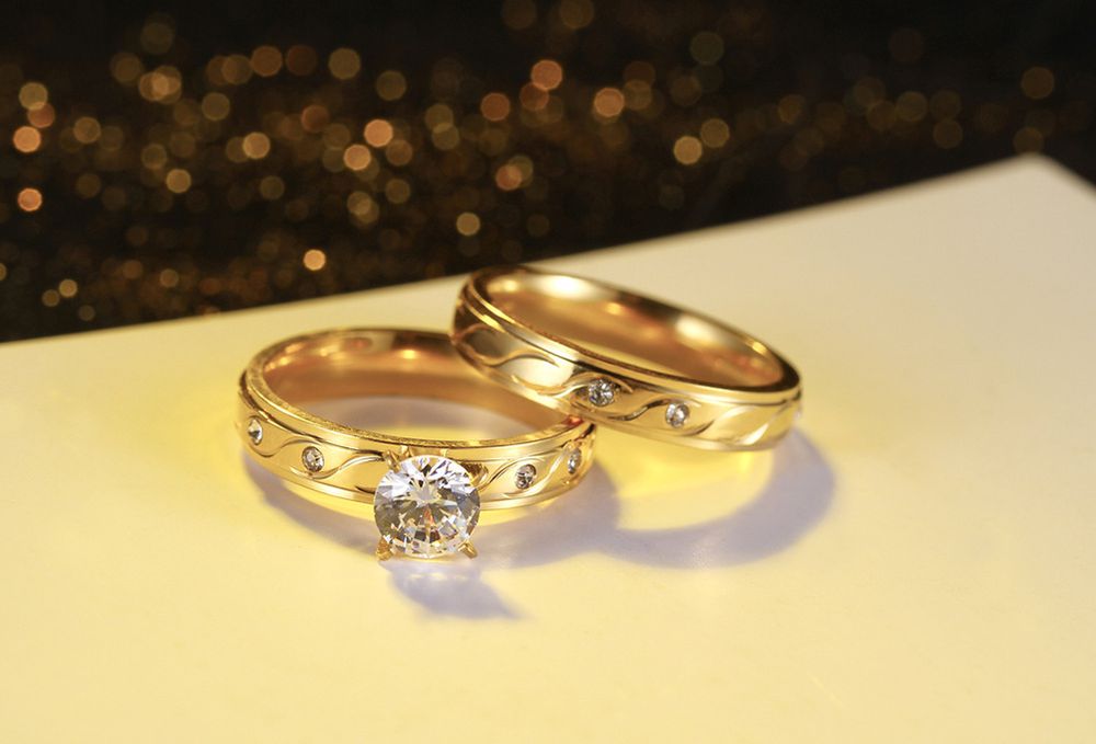 Fashion Titanium Zirconia Ring Women Korea Stainless Steel Pair Ring | EaseWholesale 1 Fashion Titanium Zirconia Ring Women Korea Stainless Steel Pair Ring | EaseWholesale 1