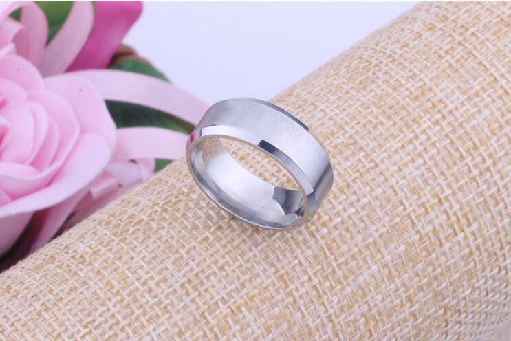 Retro Tungsten steel ring brushed titanium steel men's ring | EaseWholesale 2