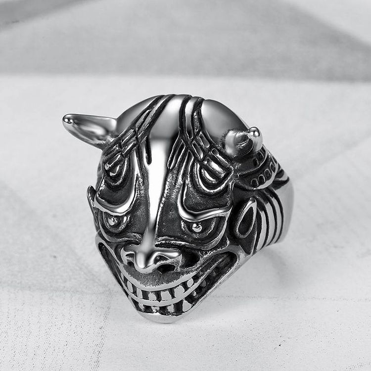 Vintage Bully Cast Bullhead Monster Men's Titanium Steel Ring | EaseWholesale 1 Vintage Bully Cast Bullhead Monster Men's Titanium Steel Ring | EaseWholesale 1
