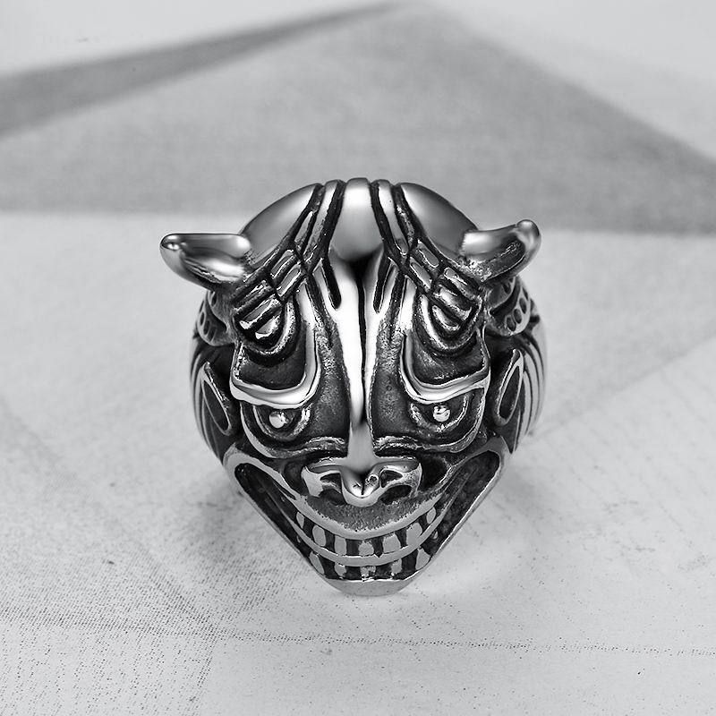 Vintage Bully Cast Bullhead Monster Men's Titanium Steel Ring | EaseWholesale 3 Vintage Bully Cast Bullhead Monster Men's Titanium Steel Ring | EaseWholesale 3