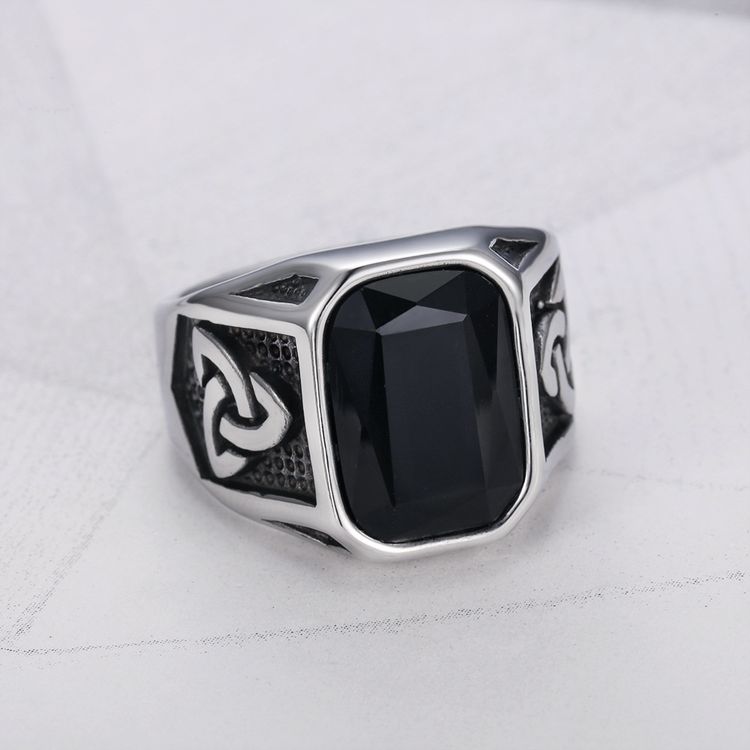 Men's Ruby Ring Fashion Viking Titanium Steel Ring Hip Hop Wholesale | EaseWholesale 5 Men's Ruby Ring Fashion Viking Titanium Steel Ring Hip Hop Wholesale | EaseWholesale 5
