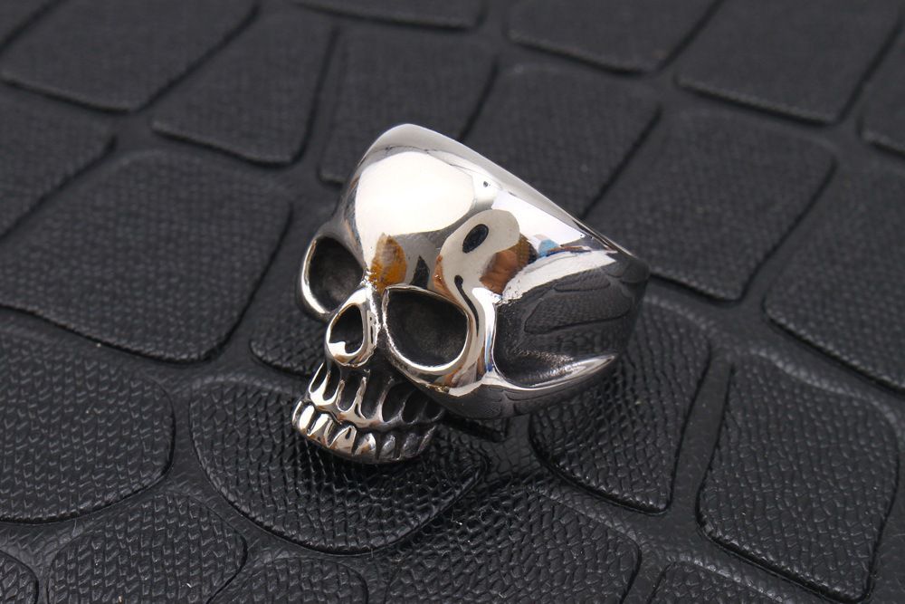 Wholesale Vintage Skull Men's Bully Titanium Ring | EaseWholesale 4 Wholesale Vintage Skull Men's Bully Titanium Ring | EaseWholesale 4