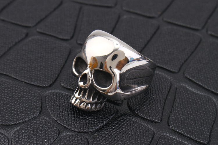 Wholesale Vintage Skull Men's Bully Titanium Ring | EaseWholesale 4 Wholesale Vintage Skull Men's Bully Titanium Ring | EaseWholesale 4