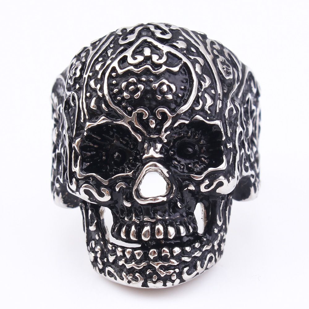 Retro Men's Skull Ring Stainless Steel Ring | EaseWholesale 1 Retro Men's Skull Ring Stainless Steel Ring | EaseWholesale 1