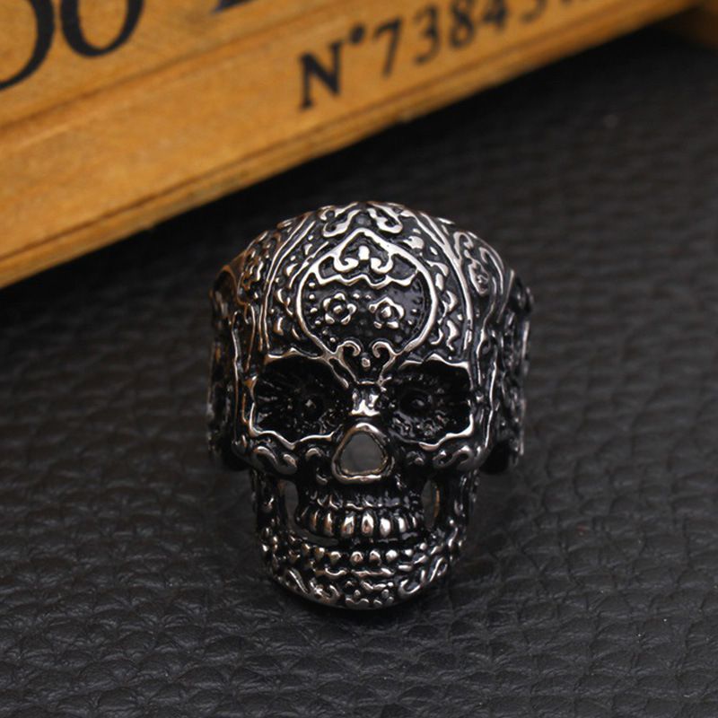 Retro Men's Skull Ring Stainless Steel Ring | EaseWholesale 2 Retro Men's Skull Ring Stainless Steel Ring | EaseWholesale 2