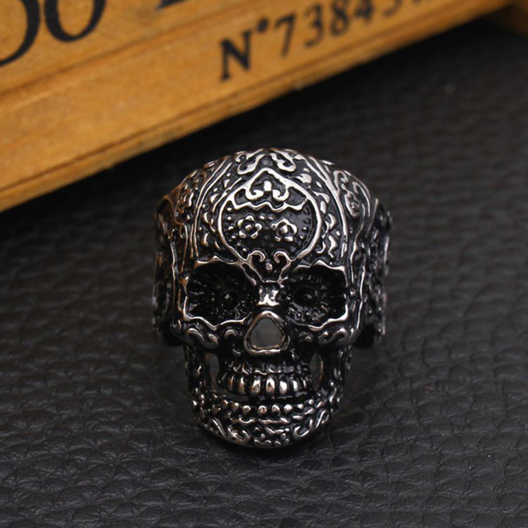 Retro Men's Skull Ring Stainless Steel Ring | EaseWholesale 2 Retro Men's Skull Ring Stainless Steel Ring | EaseWholesale 2