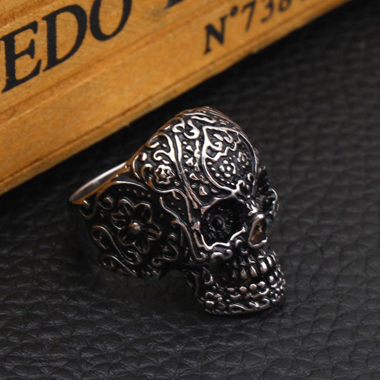 Retro Men's Skull Ring Stainless Steel Ring | EaseWholesale 3 Retro Men's Skull Ring Stainless Steel Ring | EaseWholesale 3