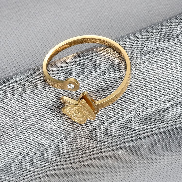 Wholesale Adjustable Butterfly Zirconia Women's Titanium Ring | EaseWholesale 3 Wholesale Adjustable Butterfly Zirconia Women's Titanium Ring | EaseWholesale 3