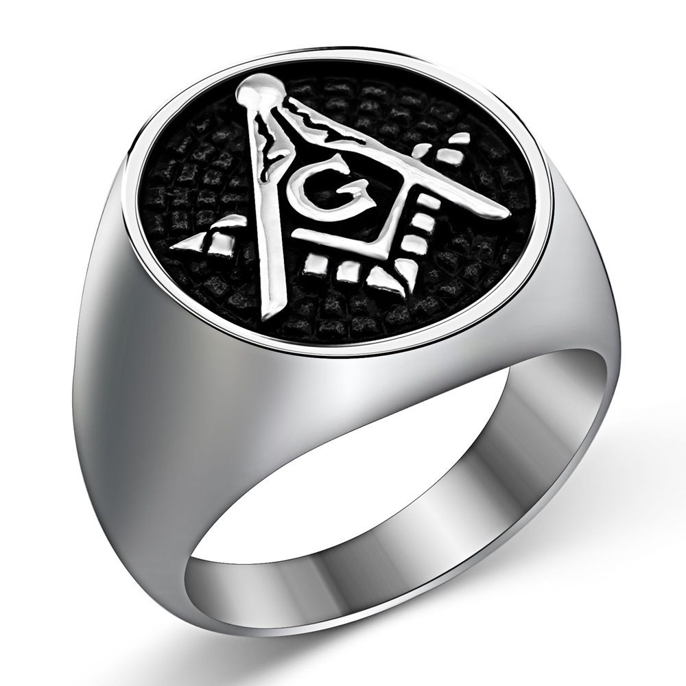 Wholesale Vintage Punk Titanium Men's Ring | EaseWholesale 0