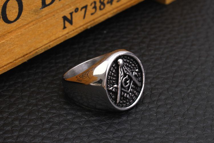 Wholesale Vintage Punk Titanium Men's Ring | EaseWholesale 2