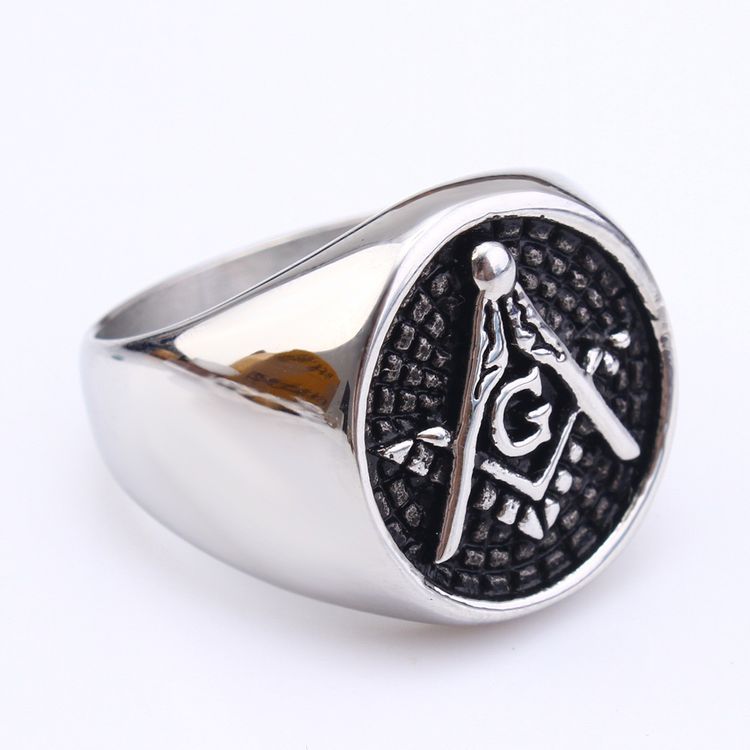 Wholesale Vintage Punk Titanium Men's Ring | EaseWholesale 4
