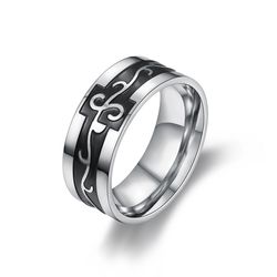Stainless Steel Bully Men's Dragon Titanium Ring | EaseWholesale
