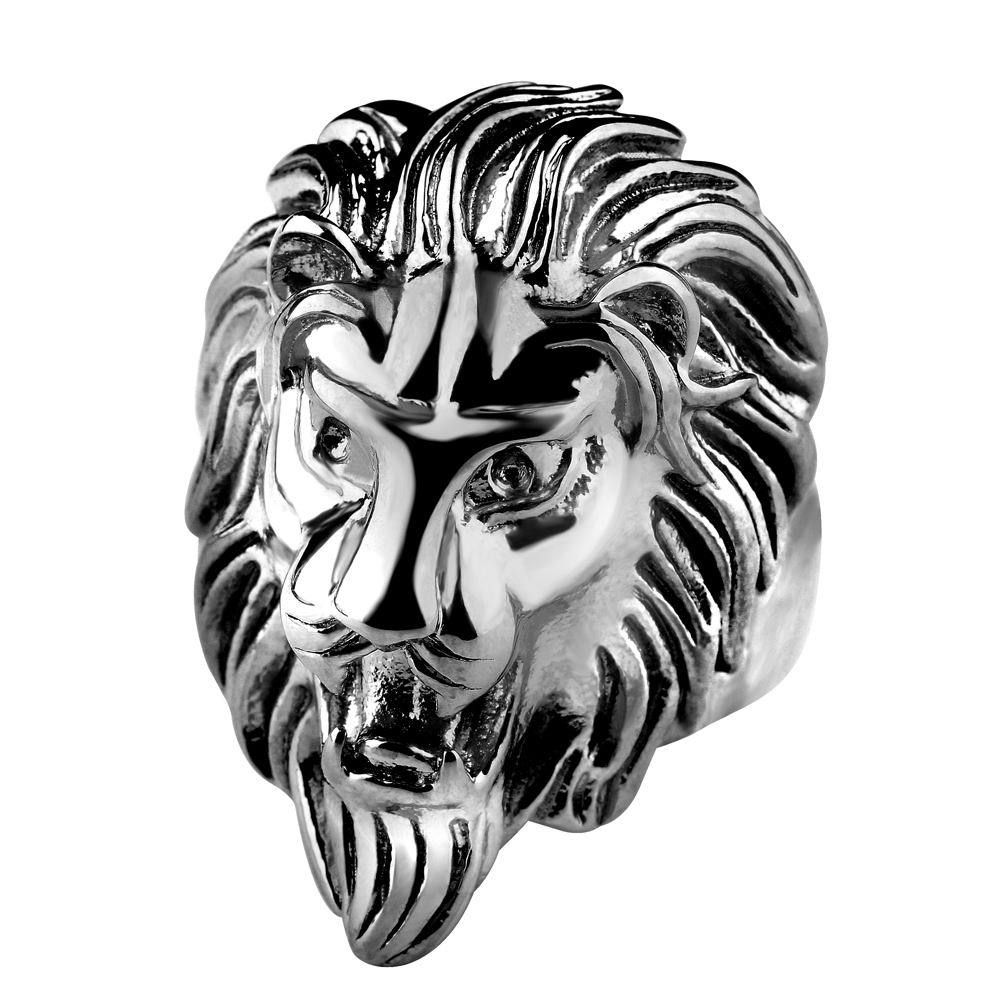 Bully Stainless Steel Lion Head Ring Men's Titanium Lion Ring | EaseWholesale 1 Bully Stainless Steel Lion Head Ring Men's Titanium Lion Ring | EaseWholesale 1