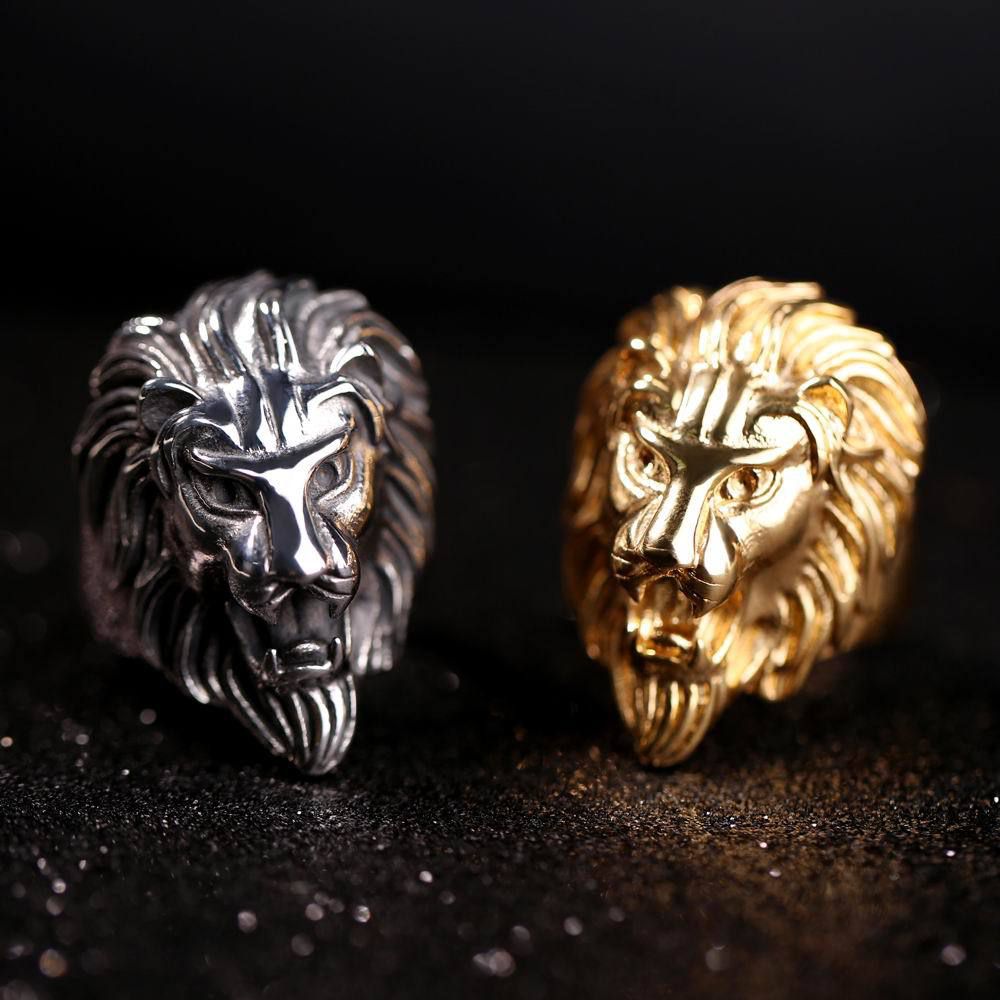 Bully Stainless Steel Lion Head Ring Men's Titanium Lion Ring | EaseWholesale 2 Bully Stainless Steel Lion Head Ring Men's Titanium Lion Ring | EaseWholesale 2