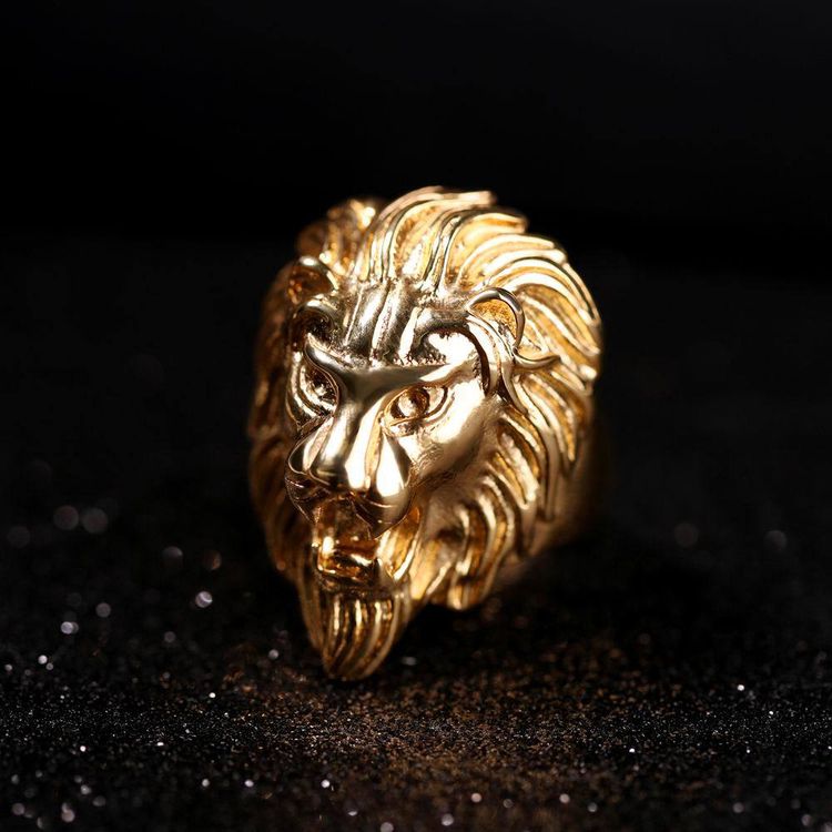Bully Stainless Steel Lion Head Ring Men's Titanium Lion Ring | EaseWholesale 3 Bully Stainless Steel Lion Head Ring Men's Titanium Lion Ring | EaseWholesale 3