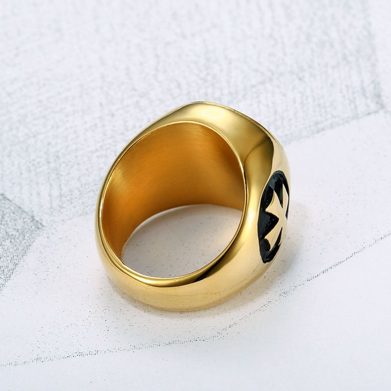 Wholesale Vintage Red Cross Men's Stainless Steel Ring  | EaseWholesale 2 Wholesale Vintage Red Cross Men's Stainless Steel Ring  | EaseWholesale 2