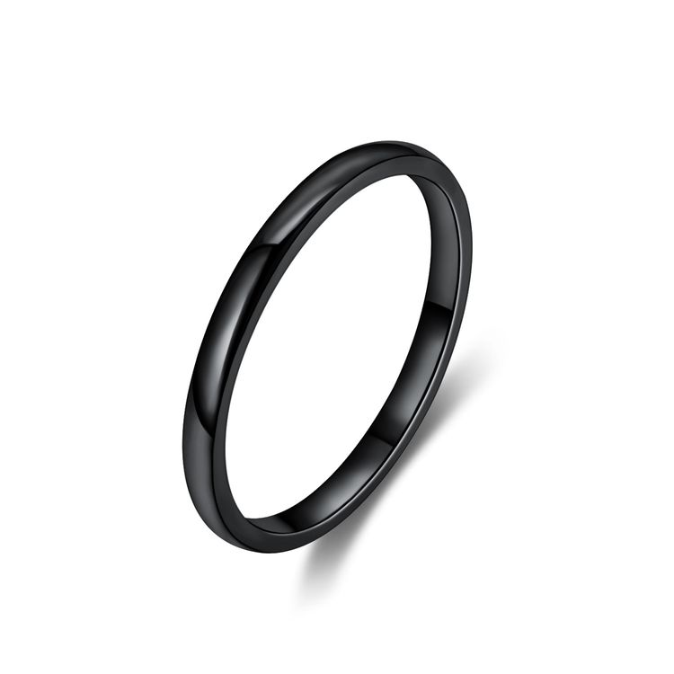 Wholesale Stylish Simple Thin Glossy Stainless Steel Women's Ring | EaseWholesale 3