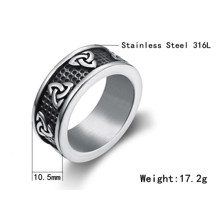 Vintage Viking Celtic Stainless Steel Men's Ring | EaseWholesale 2 Vintage Viking Celtic Stainless Steel Men's Ring | EaseWholesale 2