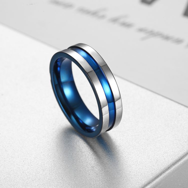 Titanium Men's Treasure Blue Stainless Steel Ring Wholesale | EaseWholesale 1 Titanium Men's Treasure Blue Stainless Steel Ring Wholesale | EaseWholesale 1