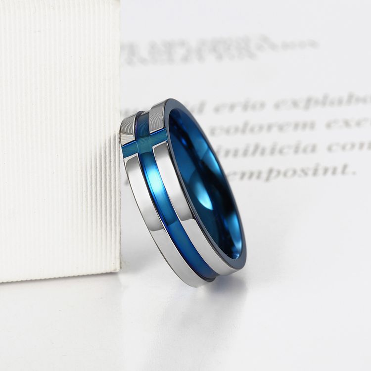 Titanium Men's Treasure Blue Stainless Steel Ring Wholesale | EaseWholesale 4 Titanium Men's Treasure Blue Stainless Steel Ring Wholesale | EaseWholesale 4