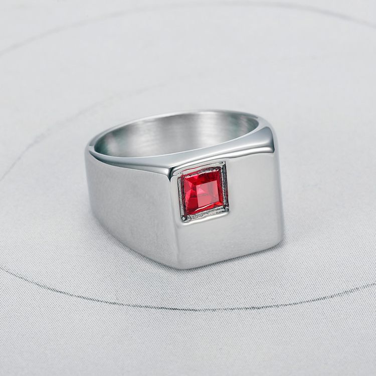 Wholesale Cool gemstone diamond glossy ins style men titanium steel ring | EaseWholesale 5 Wholesale Cool gemstone diamond glossy ins style men titanium steel ring | EaseWholesale 5