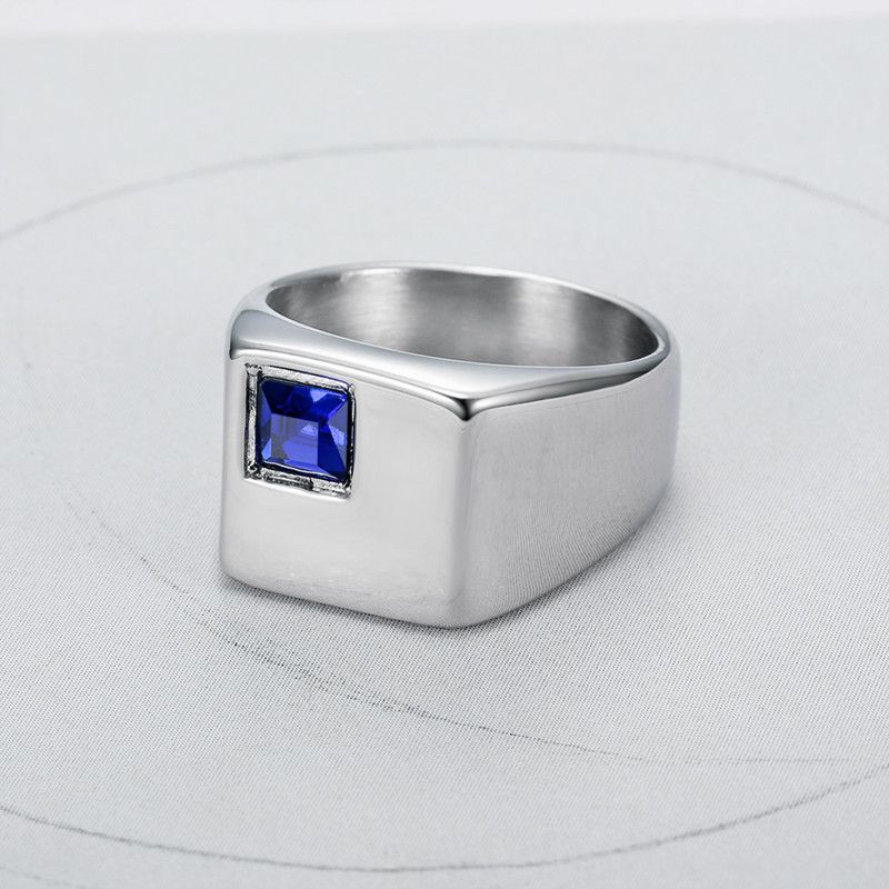 Wholesale Cool gemstone diamond glossy ins style men titanium steel ring | EaseWholesale 6 Wholesale Cool gemstone diamond glossy ins style men titanium steel ring | EaseWholesale 6