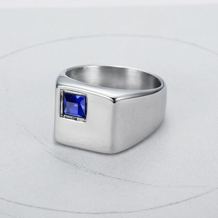 Wholesale Cool gemstone diamond glossy ins style men titanium steel ring | EaseWholesale 6 Wholesale Cool gemstone diamond glossy ins style men titanium steel ring | EaseWholesale 6