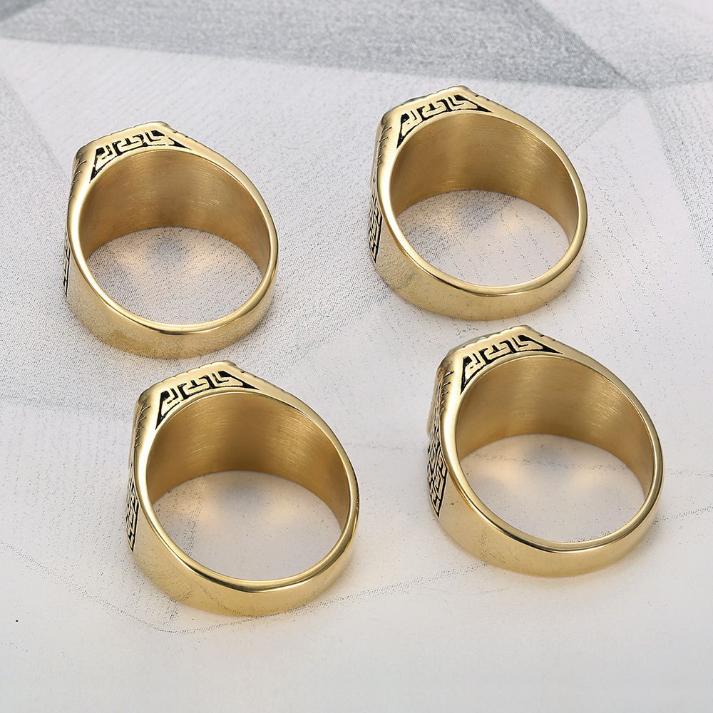 New Hip Hop Men's Square Gemstone Titanium Ring Birthday Gift | EaseWholesale 4 New Hip Hop Men's Square Gemstone Titanium Ring Birthday Gift | EaseWholesale 4