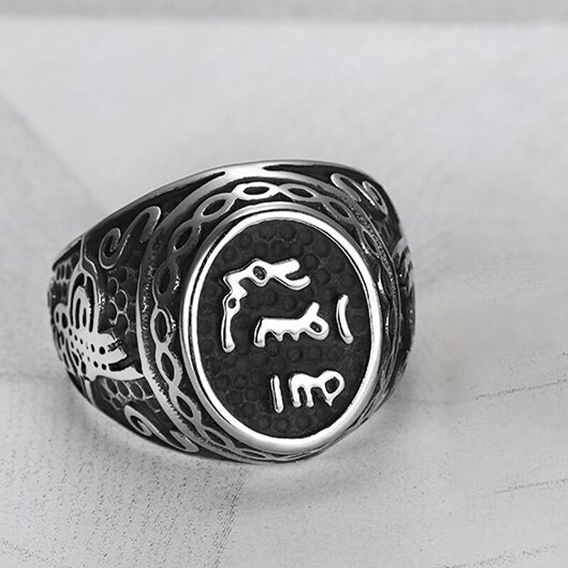 Hip Hop Vintage Text Men's Stainless Steel Ring Wholesale | EaseWholesale 3 Hip Hop Vintage Text Men's Stainless Steel Ring Wholesale | EaseWholesale 3