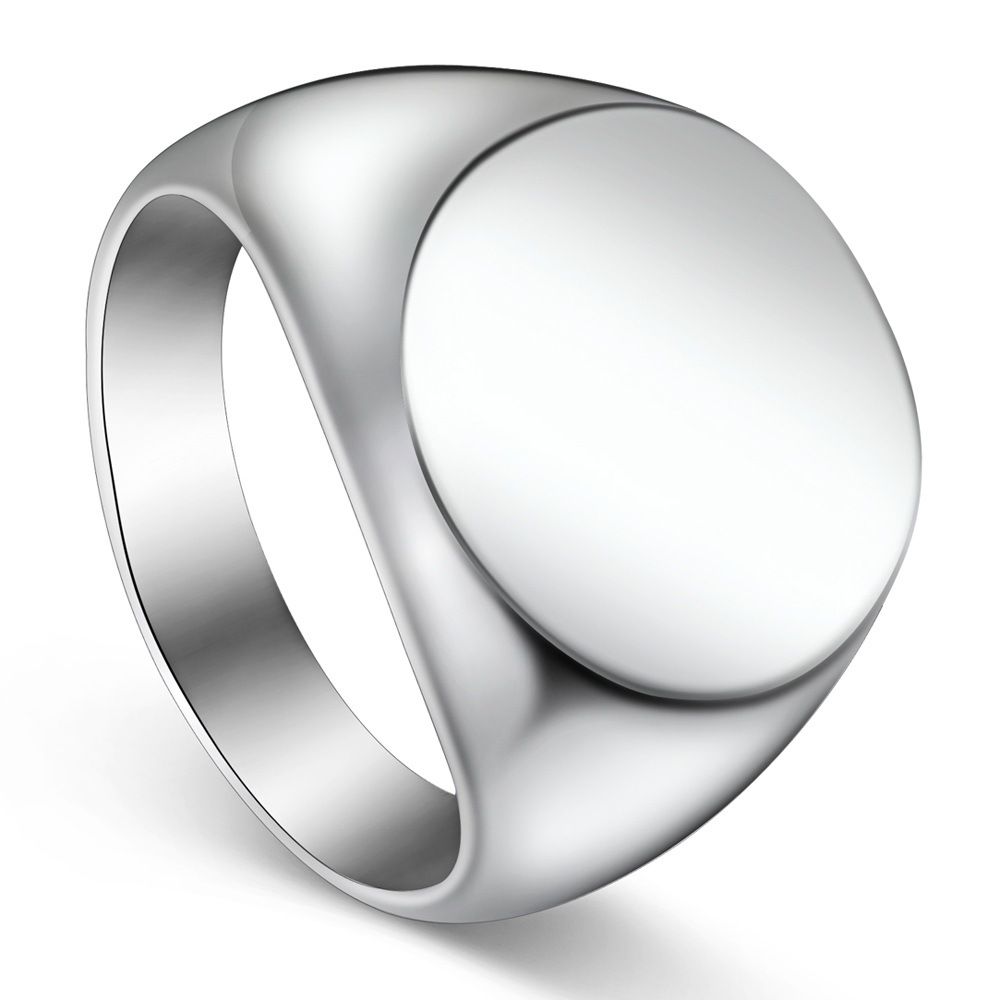 Polished Round Head Bully Men's Titanium Ring | EaseWholesale 1 Polished Round Head Bully Men's Titanium Ring | EaseWholesale 1