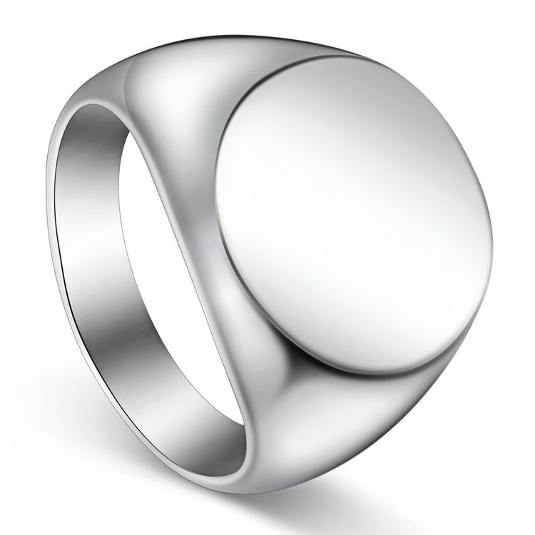 Polished Round Head Bully Men's Titanium Ring | EaseWholesale 1 Polished Round Head Bully Men's Titanium Ring | EaseWholesale 1
