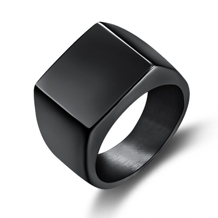 Wholesale Stylish Glossy Men's Stainless Steel Ring | EaseWholesale