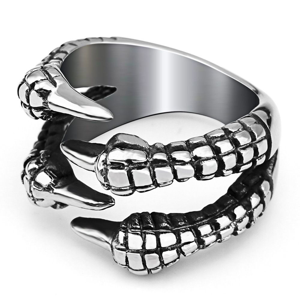 Titanium Punk Eagle Claw Vintage Men's Stainless Steel Ring | EaseWholesale 0 Titanium Punk Eagle Claw Vintage Men's Stainless Steel Ring | EaseWholesale 0
