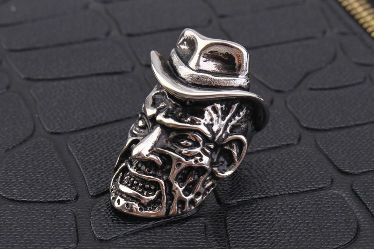 Cowboy Style Bowler Hat Vintage Old Man Stainless Steel Men's Ring | EaseWholesale 3 Cowboy Style Bowler Hat Vintage Old Man Stainless Steel Men's Ring | EaseWholesale 3