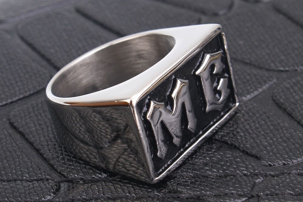 Wholesale Men's Alphabet Titanium Steel Ring Ancient Fashion | EaseWholesale 1 Wholesale Men's Alphabet Titanium Steel Ring Ancient Fashion | EaseWholesale 1