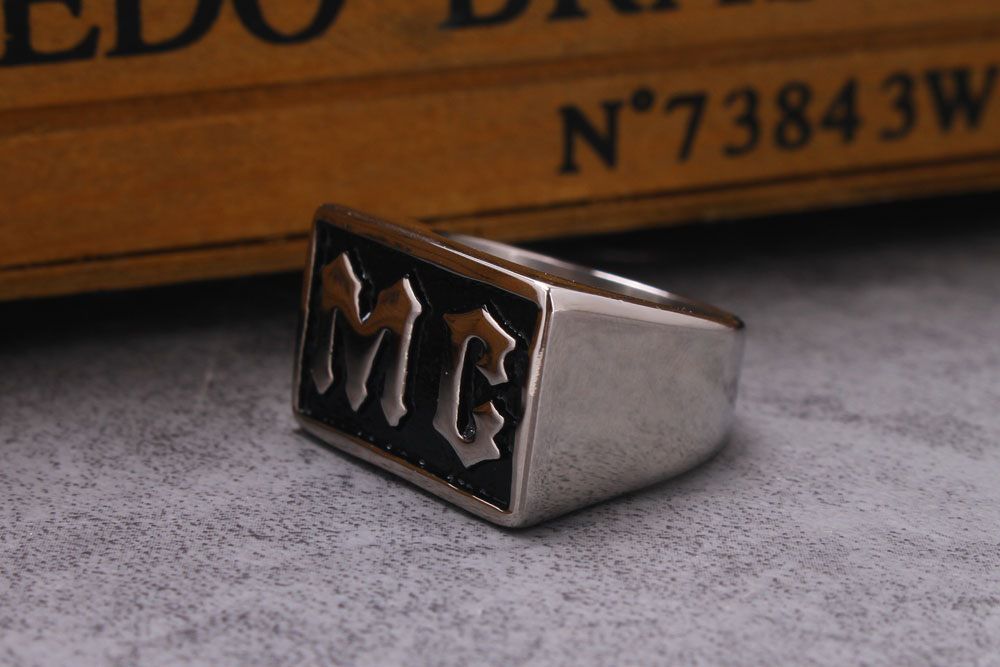 Wholesale Men's Alphabet Titanium Steel Ring Ancient Fashion | EaseWholesale 3 Wholesale Men's Alphabet Titanium Steel Ring Ancient Fashion | EaseWholesale 3