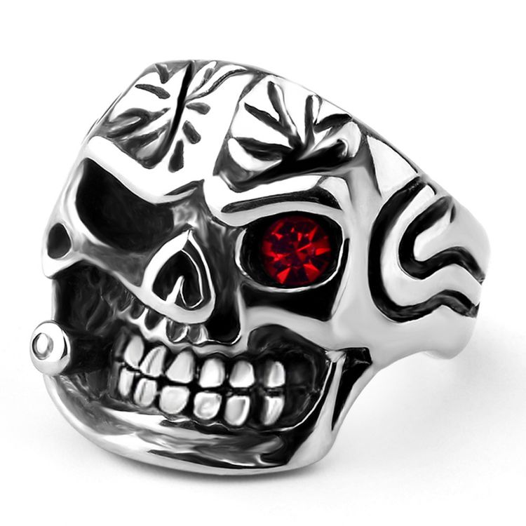 Men's Titanium Steel Ring Personalized Skull Punk Vintage | EaseWholesale