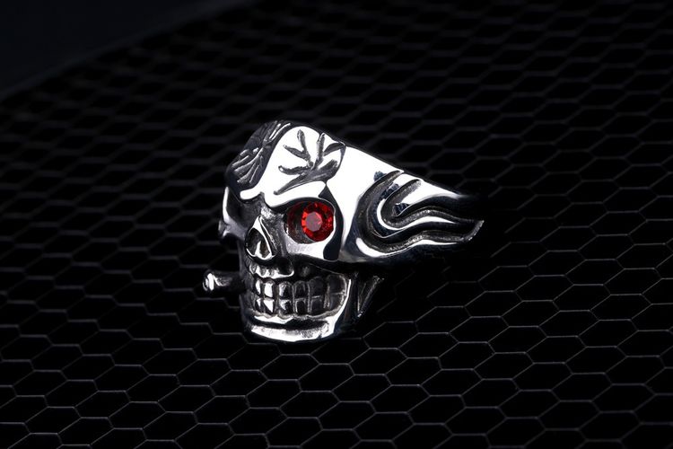 Men's Titanium Steel Ring Personalized Skull Punk Vintage | EaseWholesale 3
